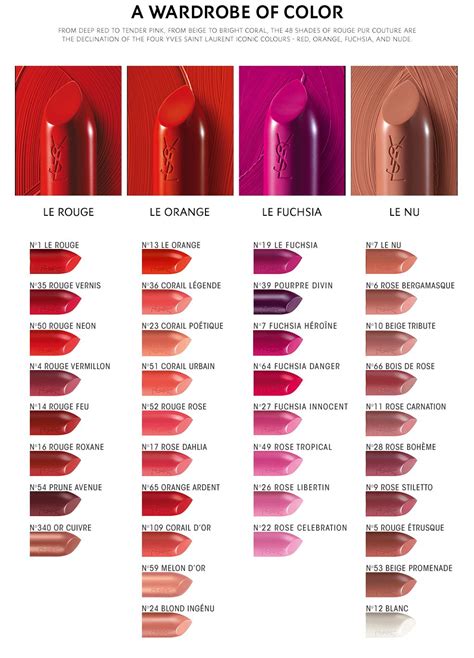 ysl lipstick printer where to buy|ysl lipstick color chart.